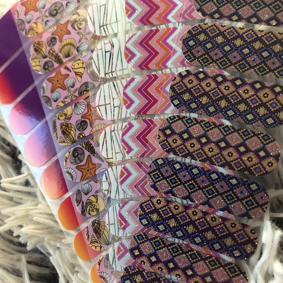 Jamberry Other - Jamberry Nail Wraps, Half Sheets, Orange Lot